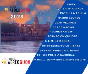 Parrilla Festival Aéreo de Gijón 2023